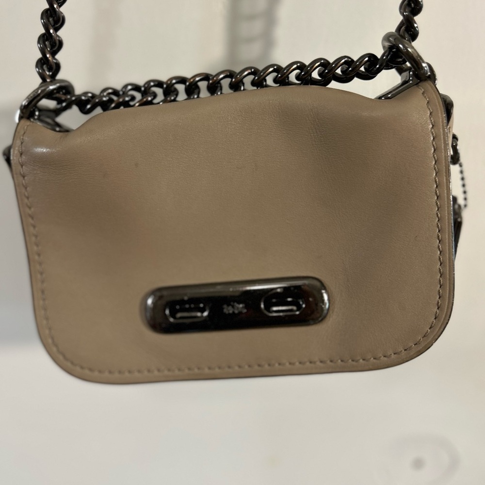 Coach Tan and Black Crossbody Bag - Picture 2 of 8